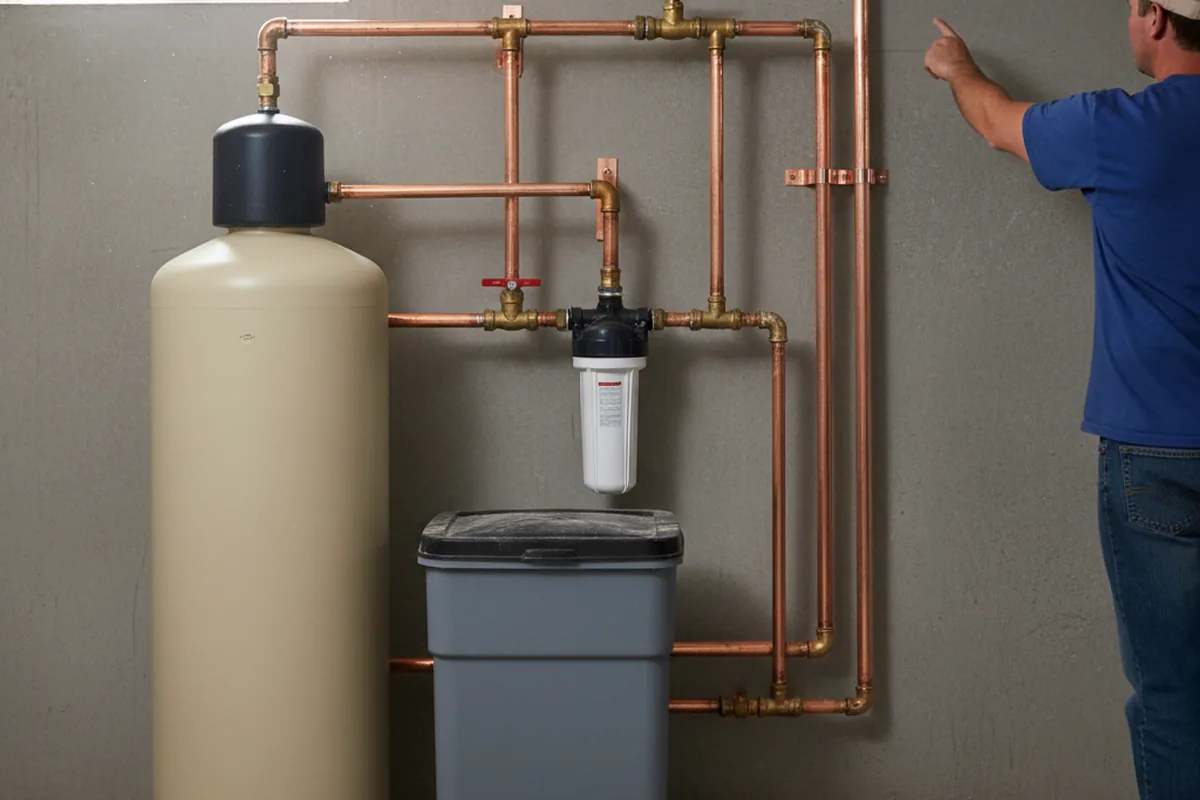 Whole-house water treatment system installed in Pierron